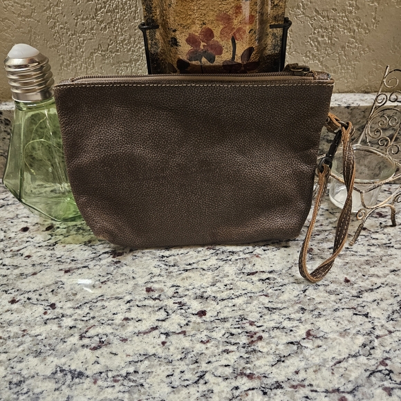 🖤Myra Bag Brown and Blue Patterned Women's Clutch - Picture 4 of 6